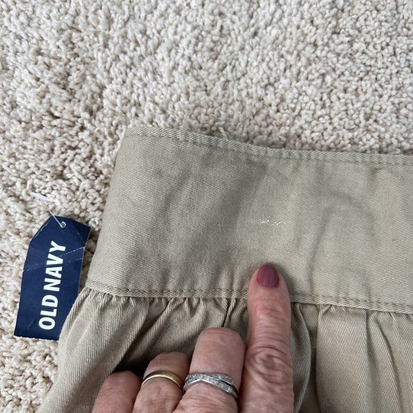 Old Navy Girls XL 14 Uniform Skorts Skirt Shorts Kaki Brown NWT - Picture 9 of 10